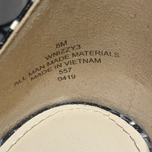 Snake print sandal heel sz 8 Nine West - Picture 2 of 3